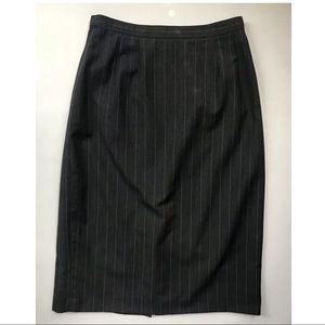 Albert Nipon Size 6 Gray Women Skirt 100% Wool